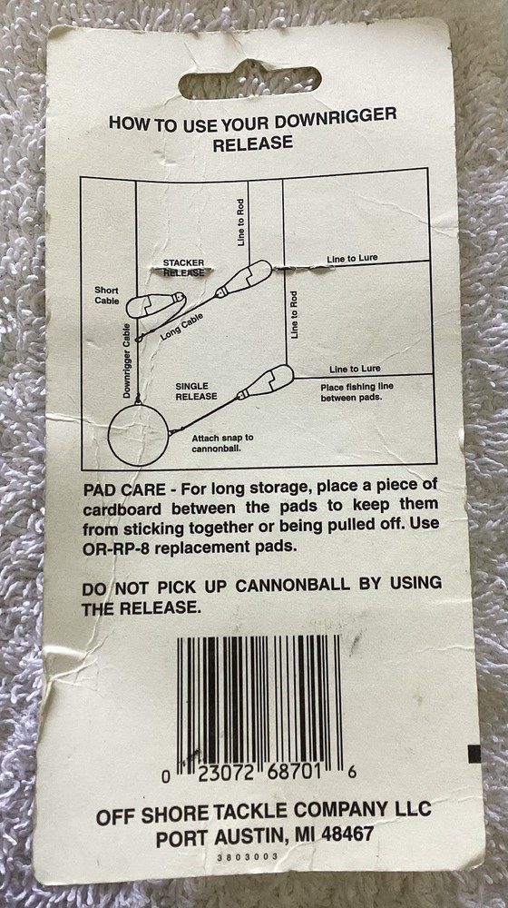 Off Shore OR1 Single Downrigger Release Medium Tension - Black