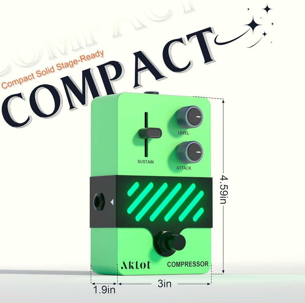 Compressor Electric Guitar Pedal: Smooth Studio-Level Compression for Clean Sust