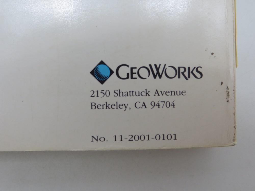GeoWorks Ensemble Version 1.0 User's Manual vintage 1990 computer reference book