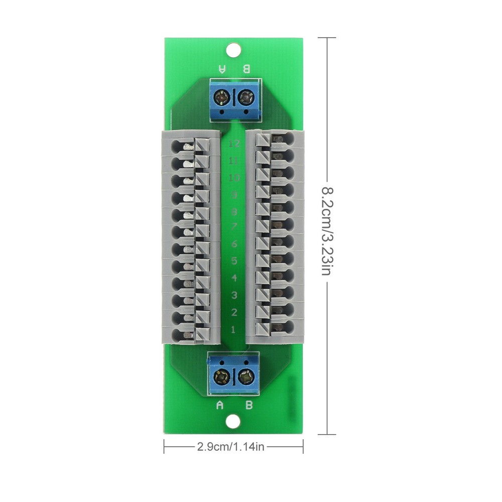 1X Power Distribution Board Distributor 2 Inputs 26 Outputs No Screw for AC DC
