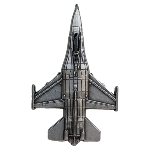F-16 "Viper" Fighting Falcon Military Aircraft Shaped Challenge Coin
