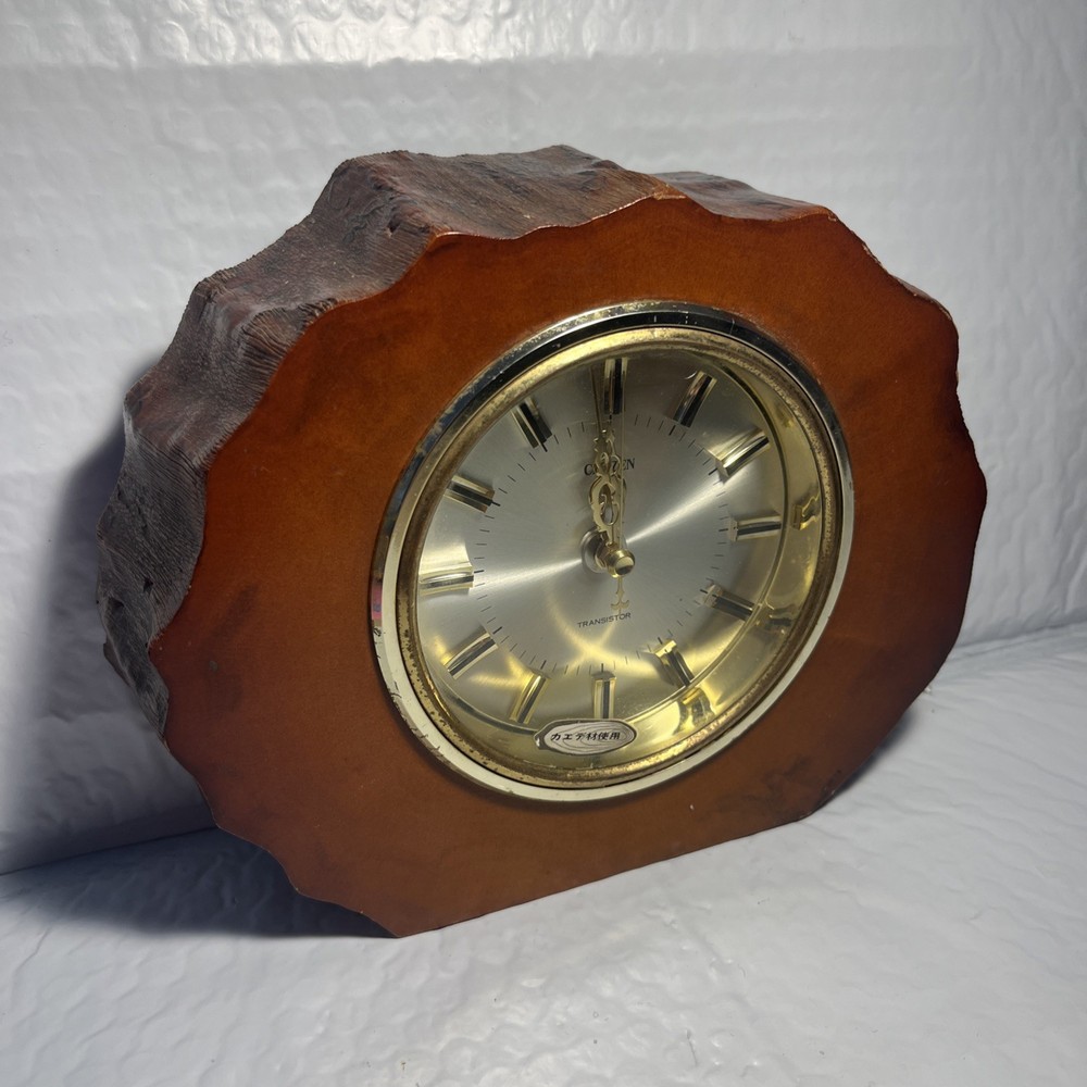 Citizen Wood Table Clock *Working - nice Vintage