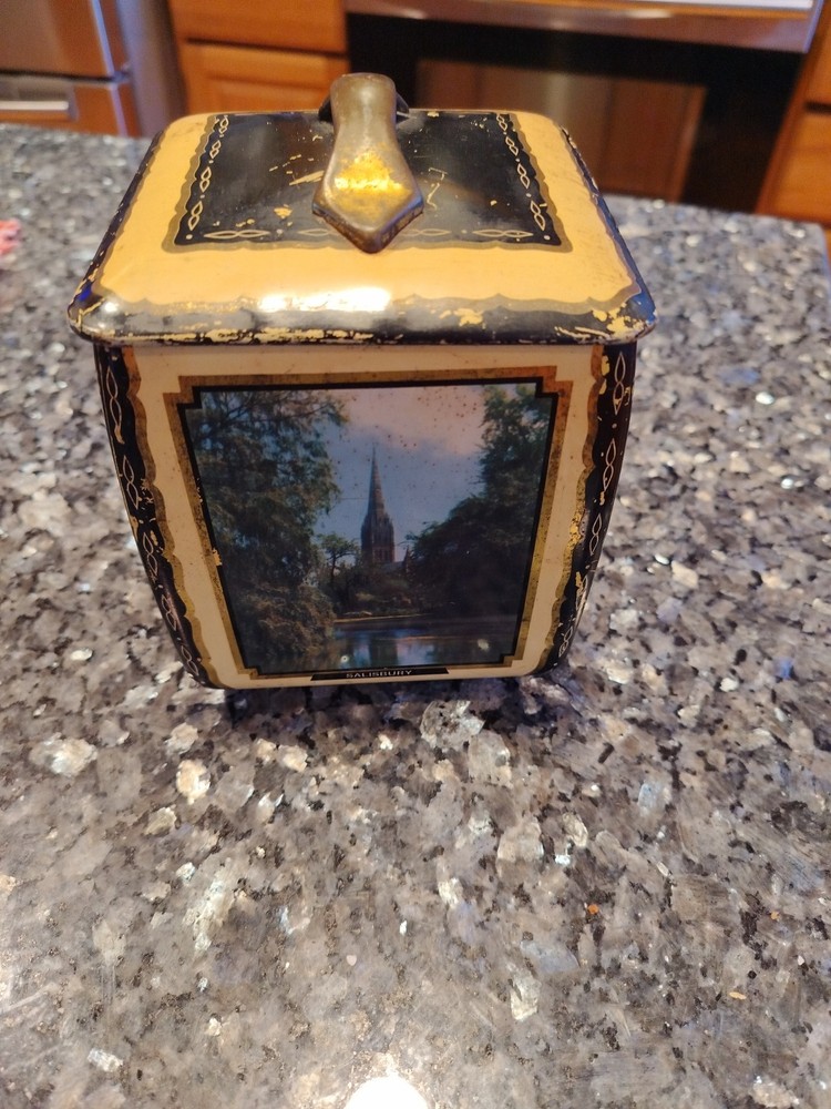 Vintage Edward Sharp & Sons Ltd Tin Featuring Famous British Cathedrals