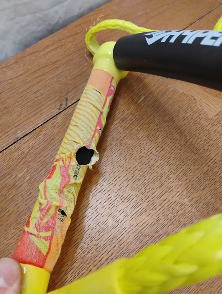 Hyperlite 20' Surf Wakeboard Waterski Breaded Rope W/ Handle Yellow