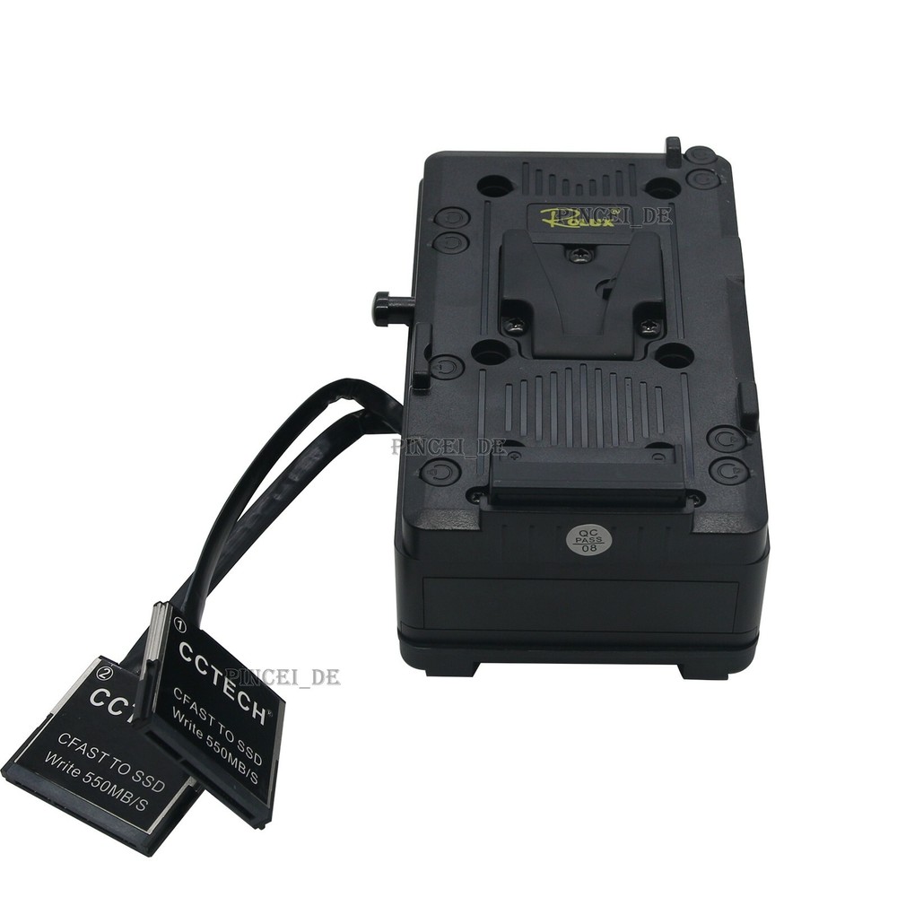 CCTECH CFSSD CFast 2.0 to SSD Blackmagic URSA Mini Broadcast + V-Mount Plate