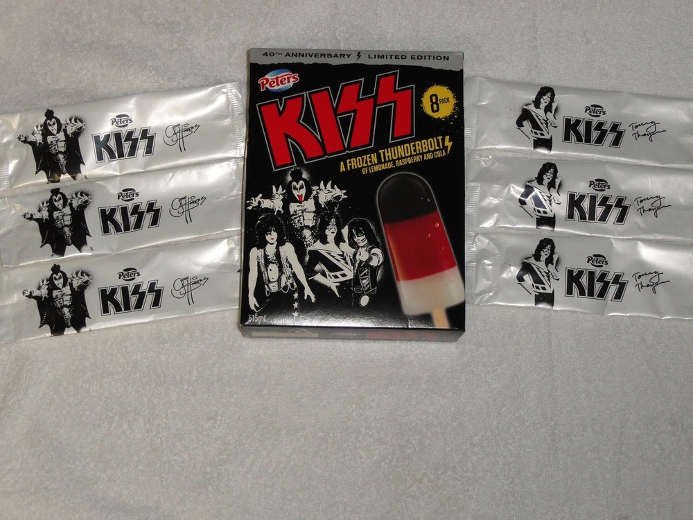 KISS Thunderbolt 40th Anniversary Ice Cream Box & Wrapper LE Australian release