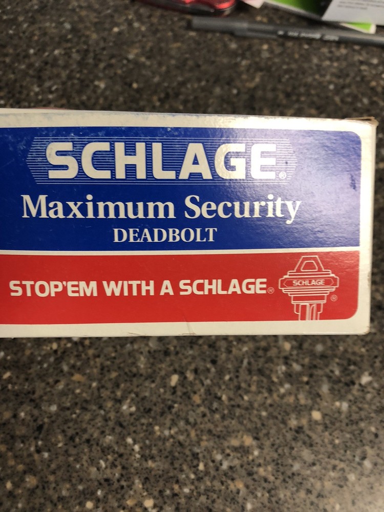 Schlage Maximum Security Deadbolt Lock Kit