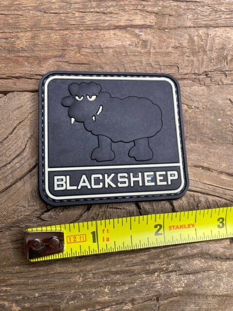 BLACK SHEEP Patch Satire PVC Tactical Morale (HOOK-3D PVC Rubber)