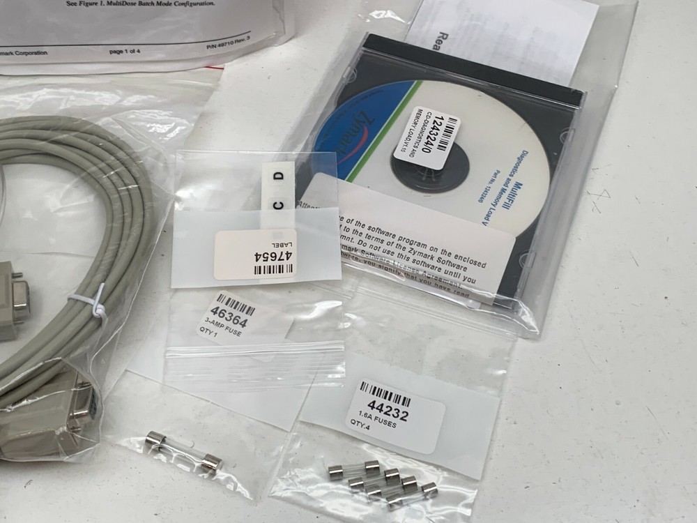 Zymark Hanson MultiFill Sample Collection Module Startup Kit & Manual Guide