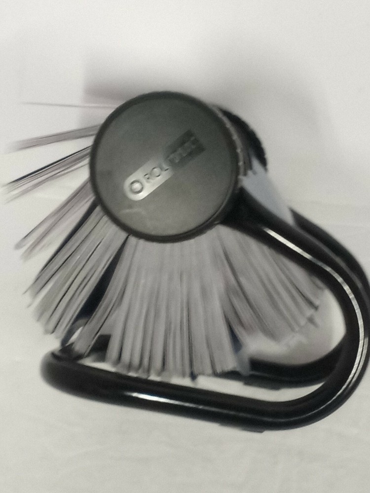 Rolodex Round Rotary File Black. 100% Complete. All Divider Tabs Present!