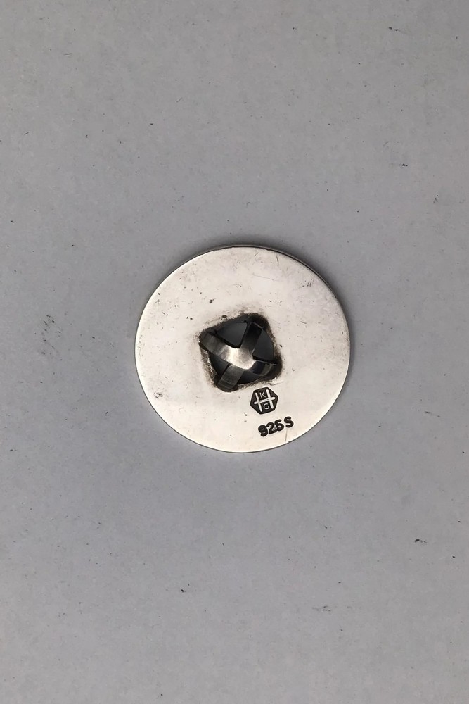 Hans Hansen Sterling Silver Button (Karl Gustav Hansen)