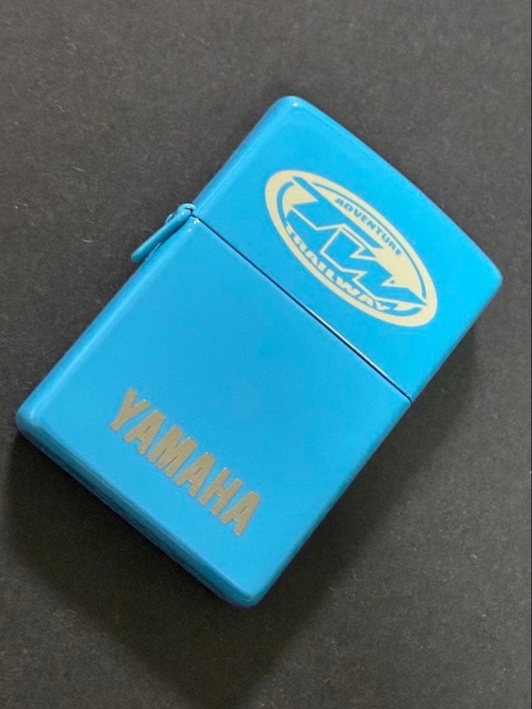 Zippo Yamaha Adventure Light Blue 2 Sided Processing Lighter Regular Japan