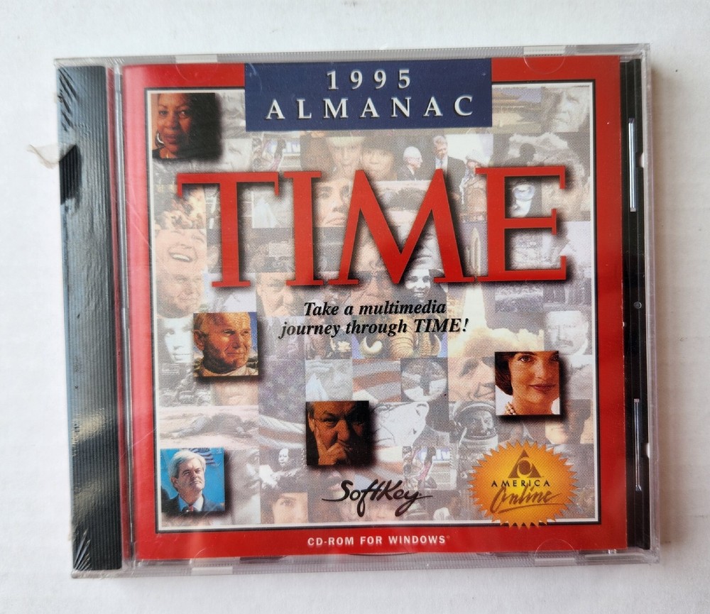 Time - 1995 Multimedia Almanac CD-ROM for Windows. Sealed.