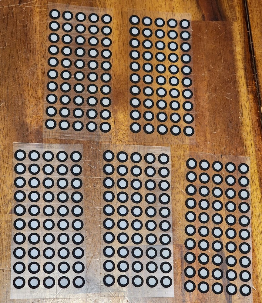 115x Sheets 3D Scanner Marking Positioning Point 3D Reference Adhesive Dots READ