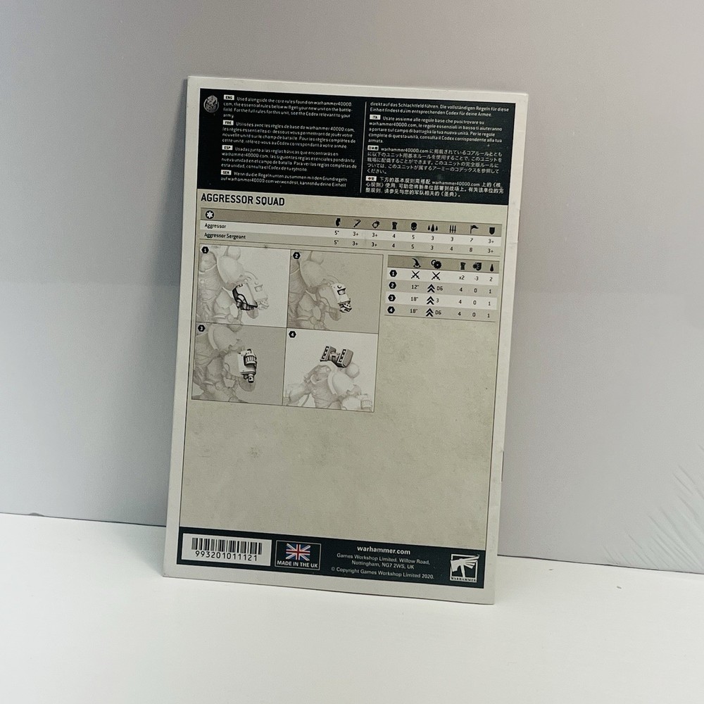Warhammer 40k Space Marines Primaris Aggressors Assembly Guide Instructions