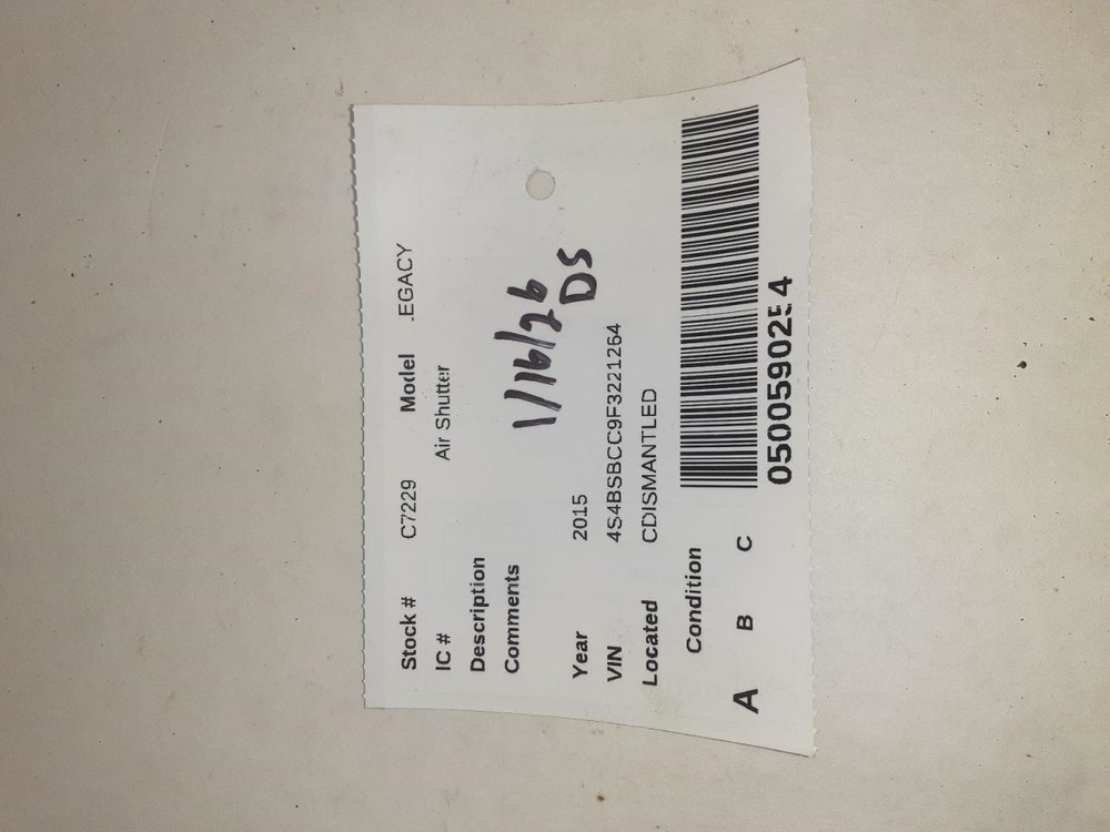 LEGACY 2015 Air Shutter 2213573