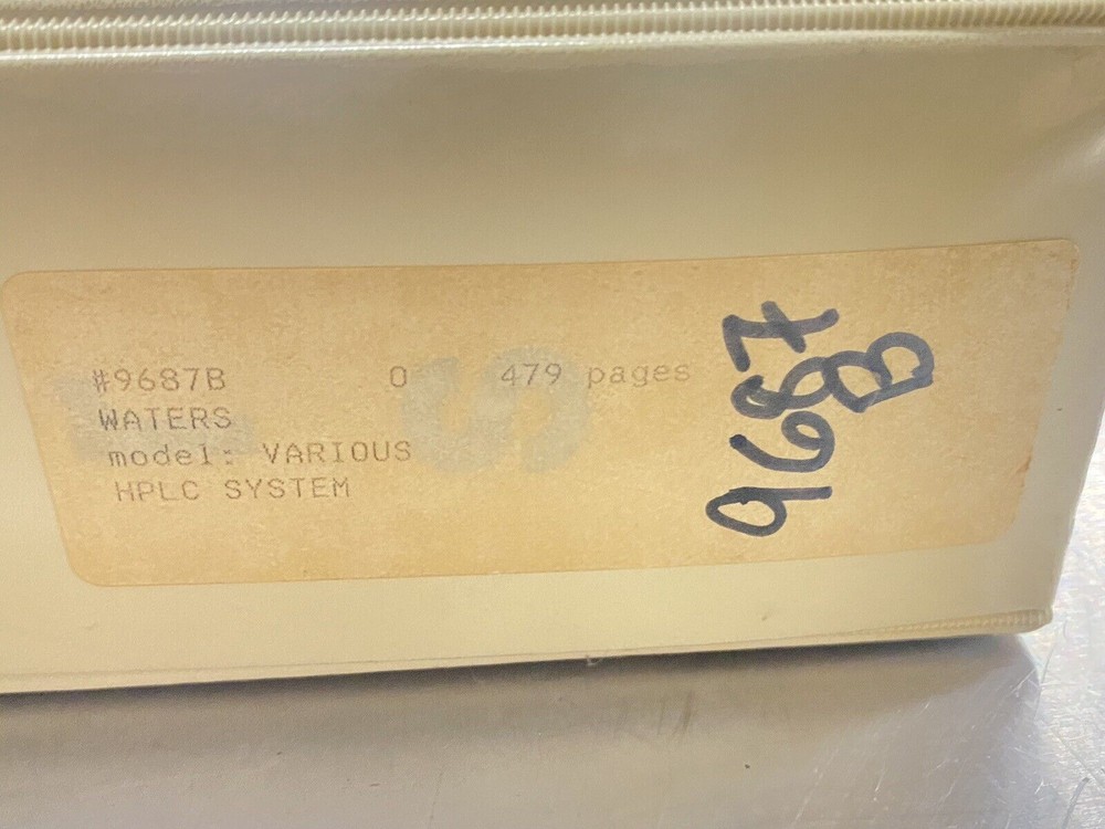 Waters Liquid Chromatography School - Users Guide / Instructions Manual