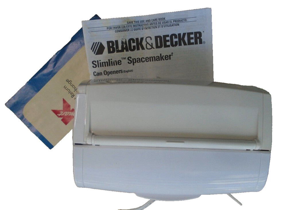 Black & Decker Slimline Spacemaker Can Opener & Sharpener EC700 No Hardware