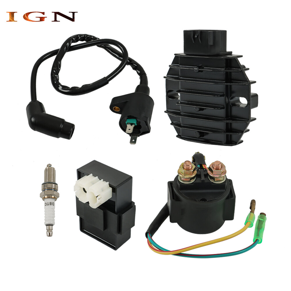 CDI Box Ignition Coil Voltage Regulator Rectifier Relay Kit for Honda TRX250