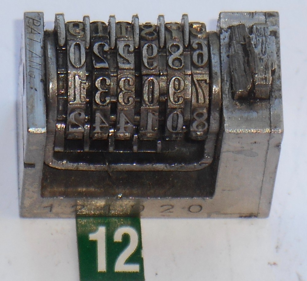 ATLANTIC |  letterpress numbering machine | 12