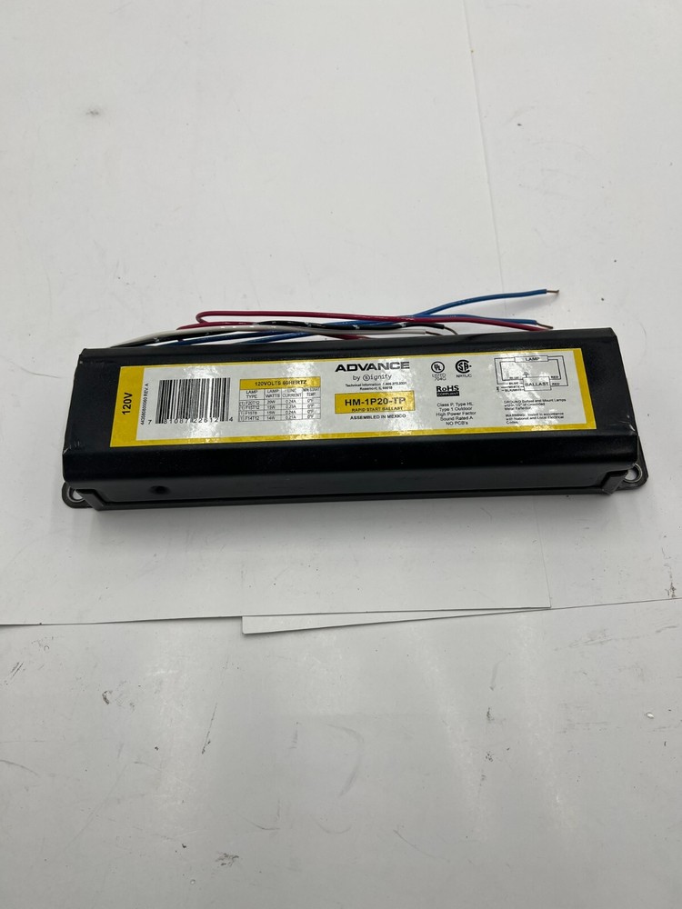 Advance HM-1P20-TP Fluorescent Rapid Start Ballast Black