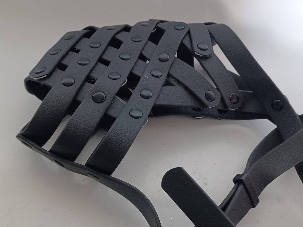 Pitbull Muzzle Basket Muzzle for M [Snout Cir: 9.75-11] Black