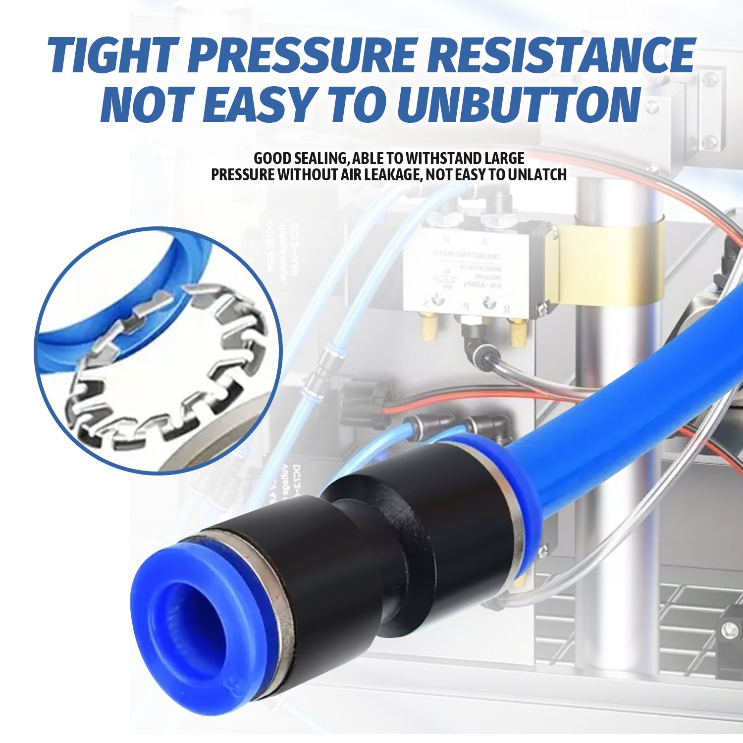 80Pcs Quick Connect Air Hose Fittings, 5 Sizes Air Line Push to Connect Fit...