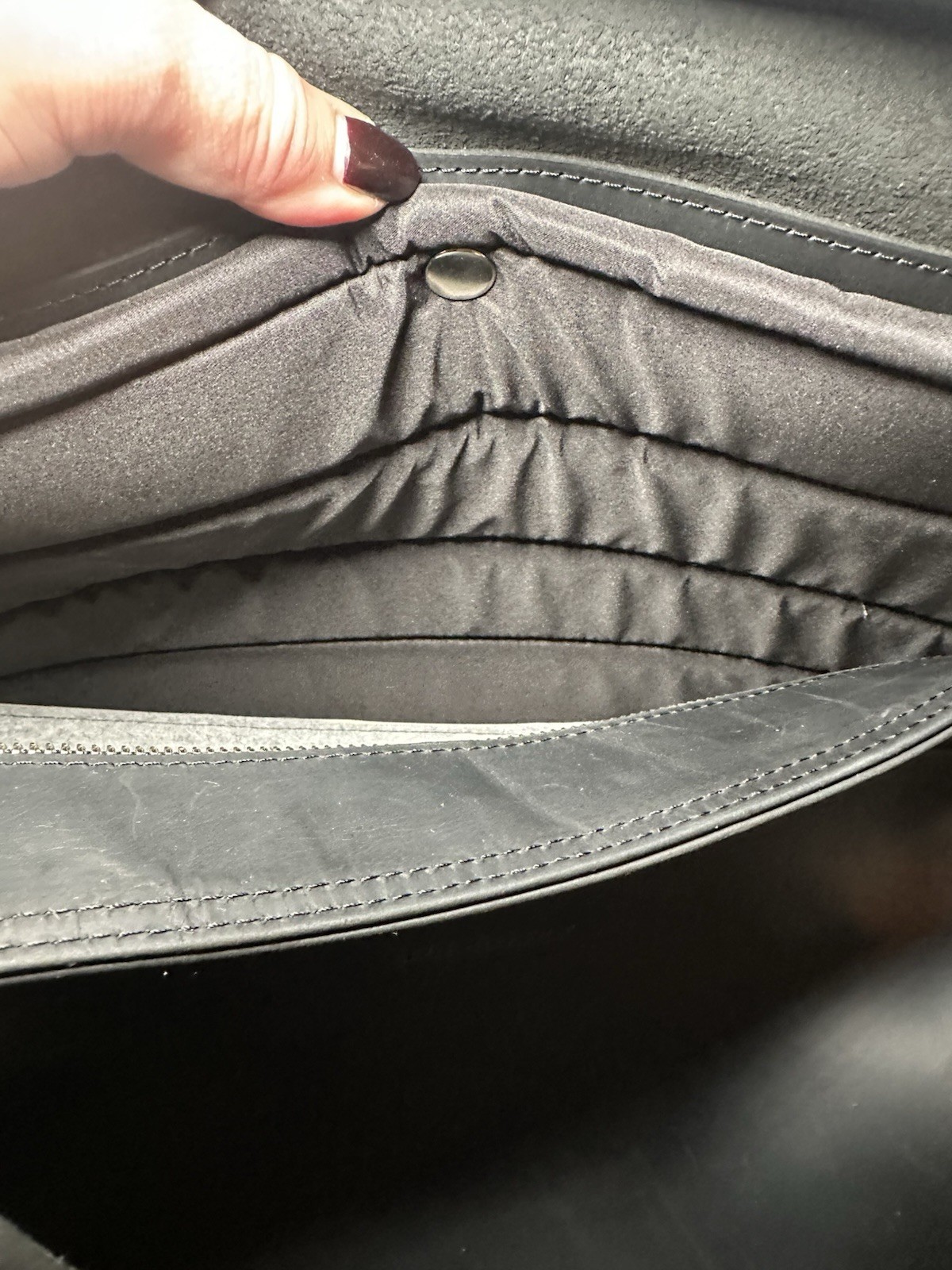 Pikore Large Black Leather Cat Carrier Tote Travel