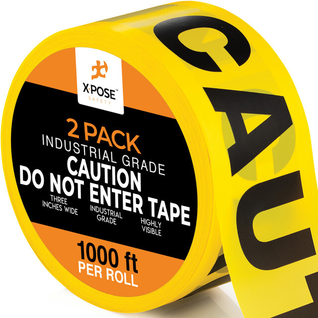 2pk Caution Do Not Enter Tape Roll - 2 Rolls - 1000 Ft x 3 Inch Wide Each