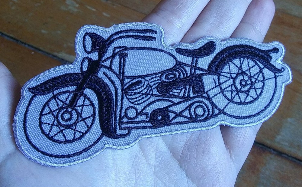 Vintage Style MOTORCYCLE Harley Davidson Iron On Patch