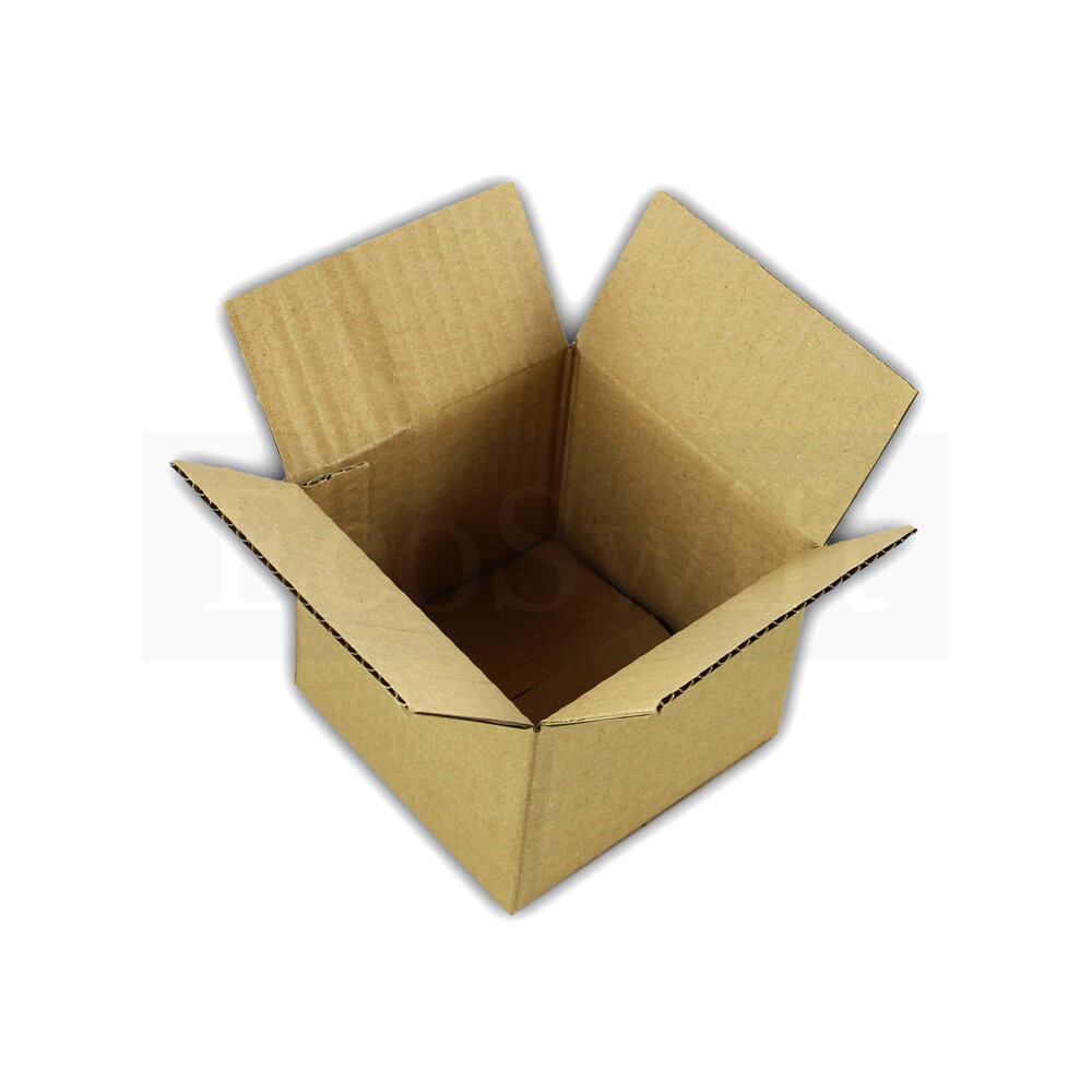 100 4x4x3 EcoSwift Cardboard Packing Moving Shipping Boxes Corrugated Box Carton