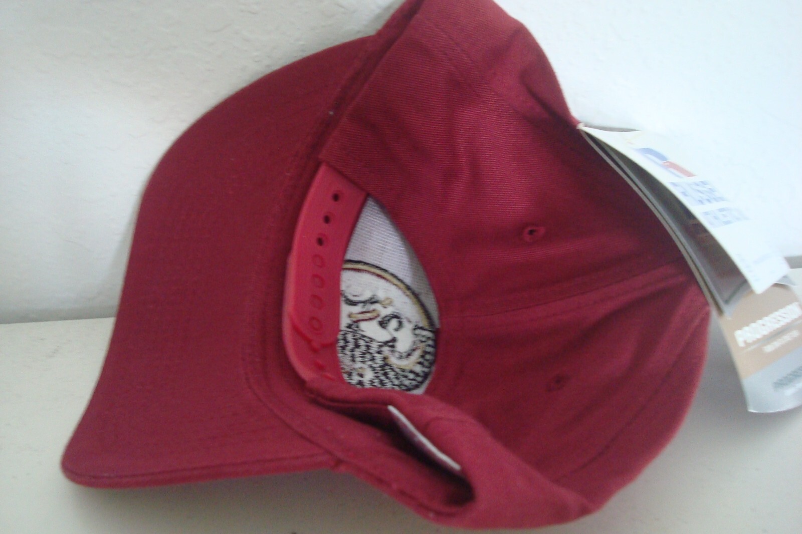FSU SEMINOLES RUSSELL SM/EDIUM SCRIPT SNAPBACK DEADSTOCK HAT CAP VINTAGE B4