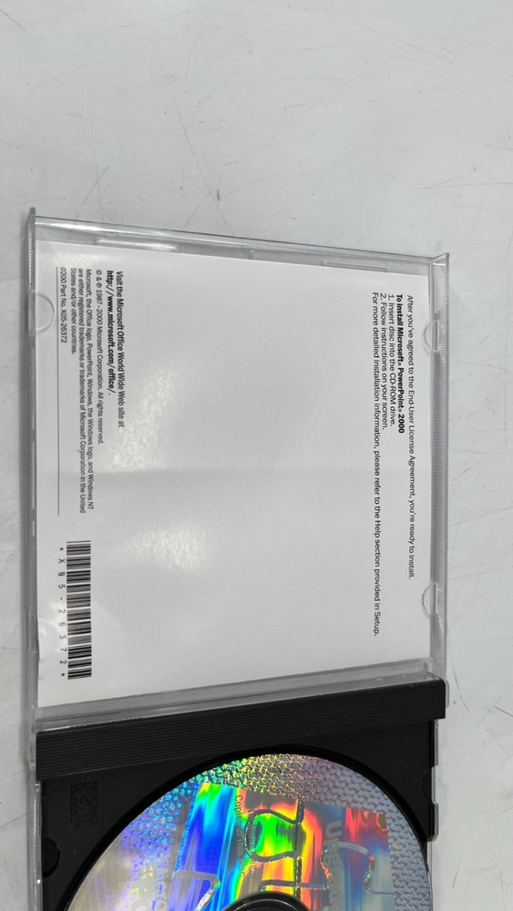 Microsoft POWERPOINT 2000 Upgrade Presentation Graphics Program Product Key Inc