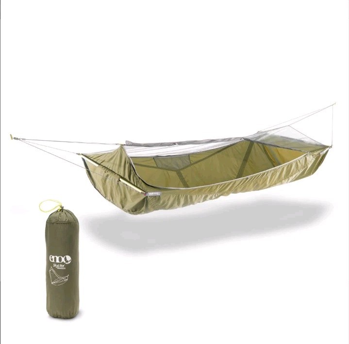ENO SkyLite Hammock Portable Hammock Bug Net SLT136 Color Evergreen - NEW
