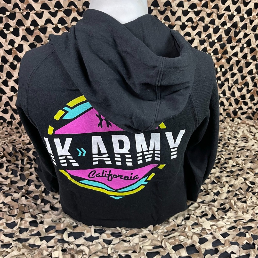 NEW HK Army Boost Pull Over Hooded Sweatshirt - Black - X-Small