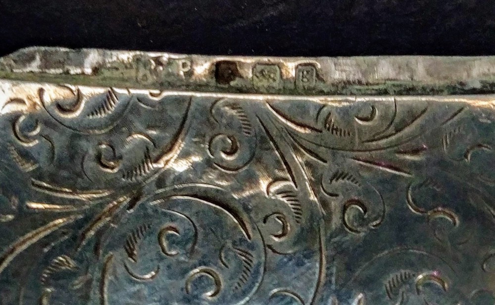 Edwardian Silver Vesta Case, Birmingham 1906