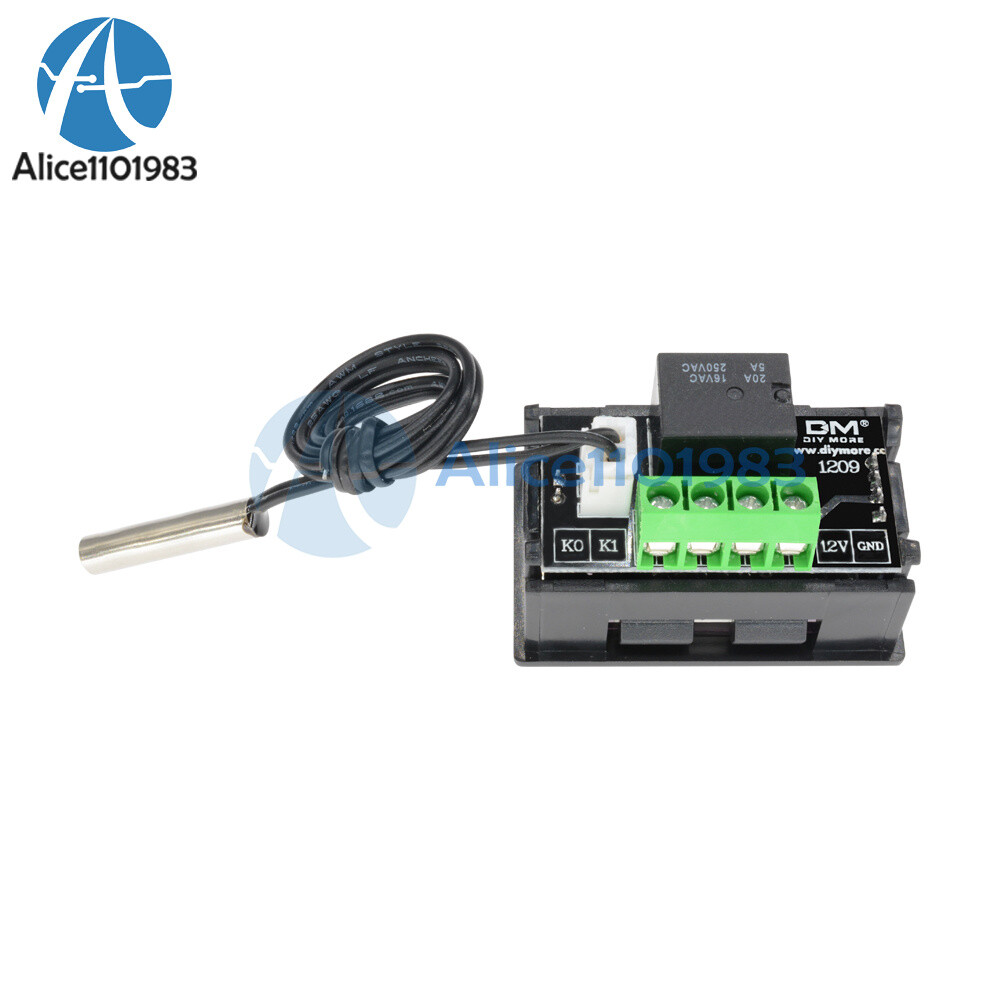 W1209 DC 12V Digital Thermostat Temperature Controller Sensor -50~110°C w/ Case