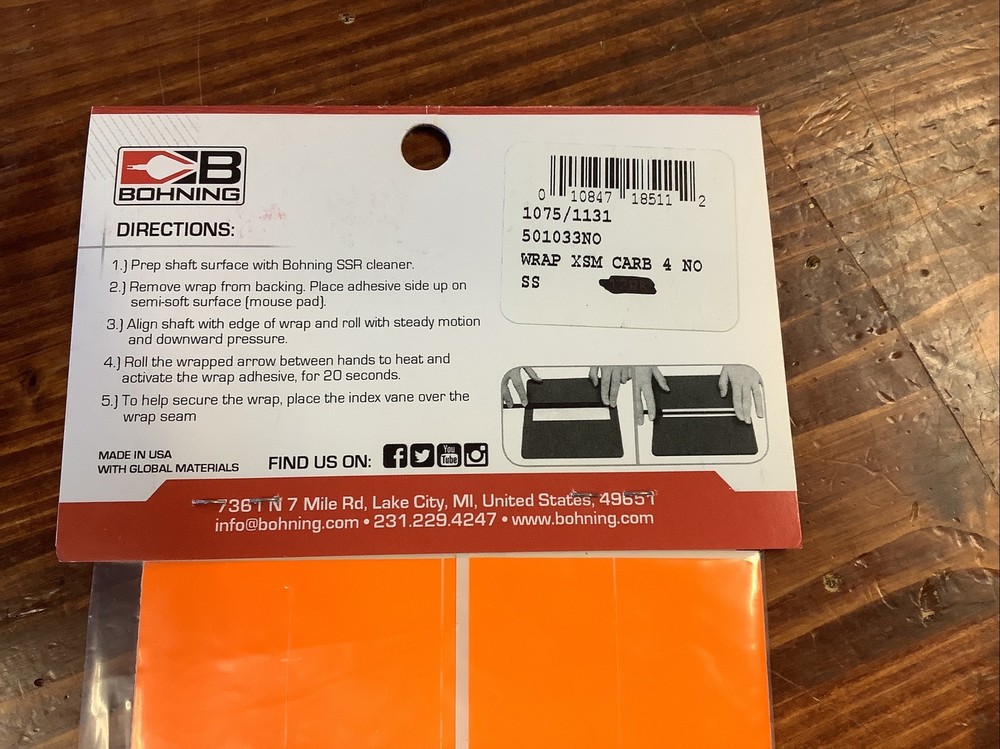 Bohning Arrow Wraps 4 Inch Extra Small 13. Pack