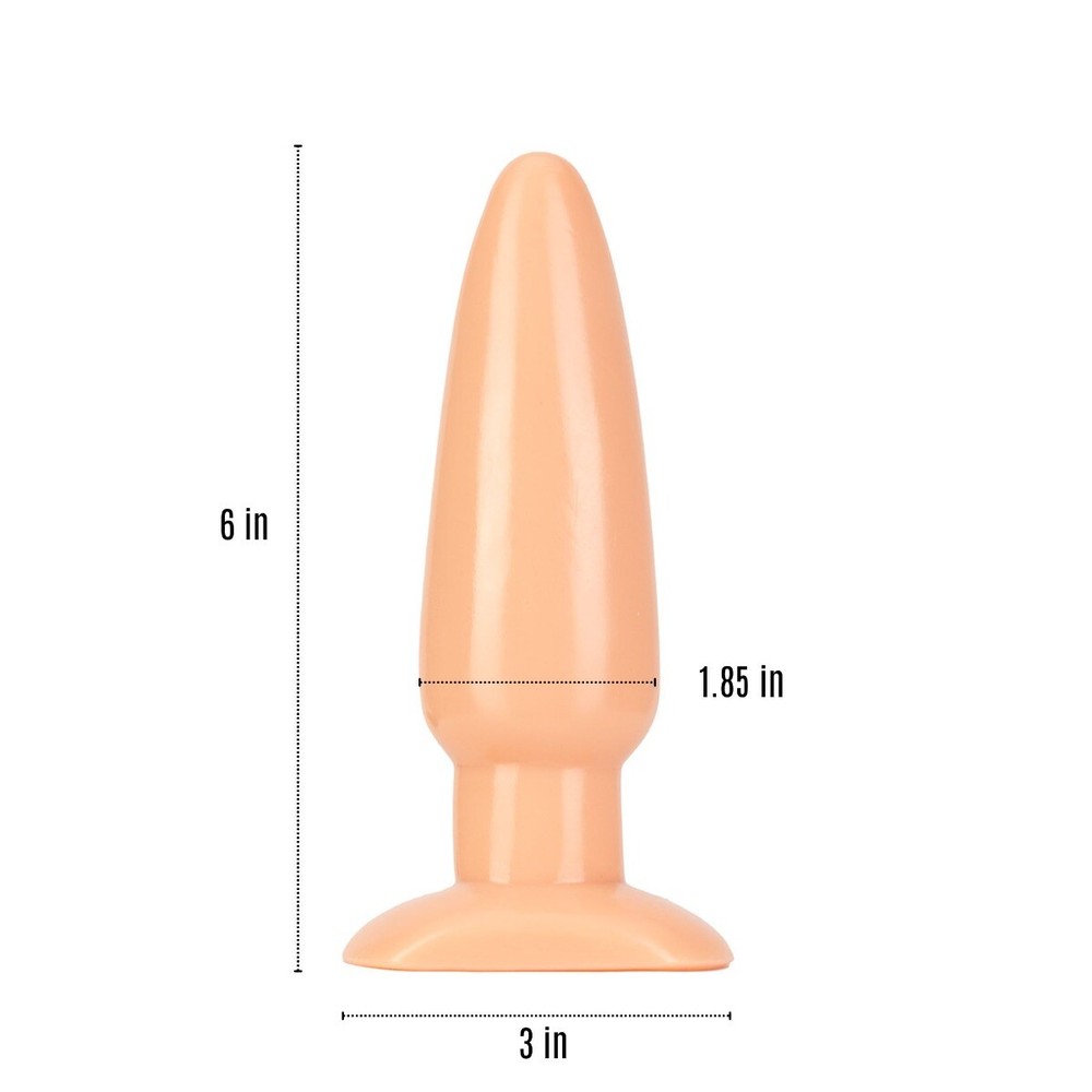 6" Classic Soft Smooth Flexible Anal Butt Plug Anal Stretching Dildo Probe