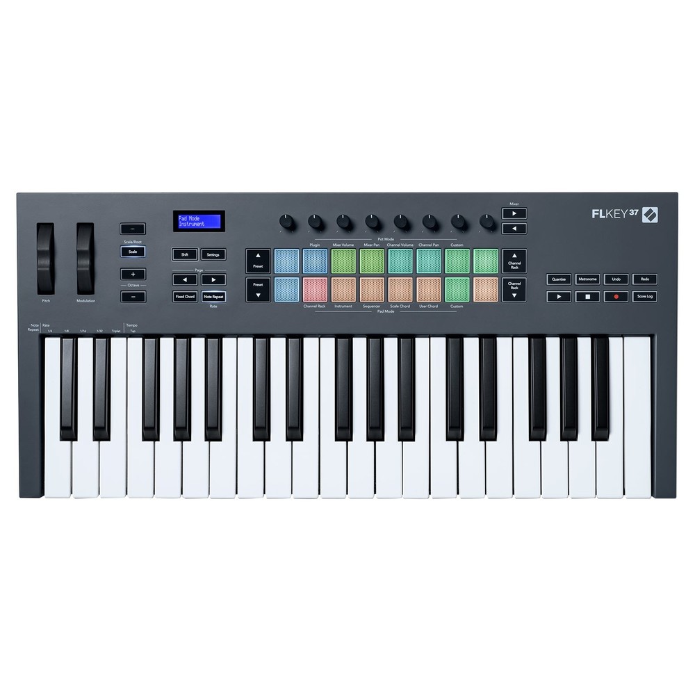 Novation FLkey 37 Key Full-Size MIDI Keyboard Controller w Pads & Case