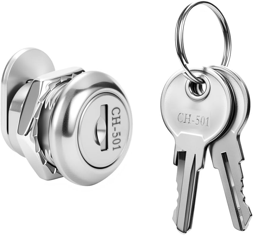 Truck Tool Box Lock Replacement – 5/8" Cylinder 1 Pack - (CH501), Silver