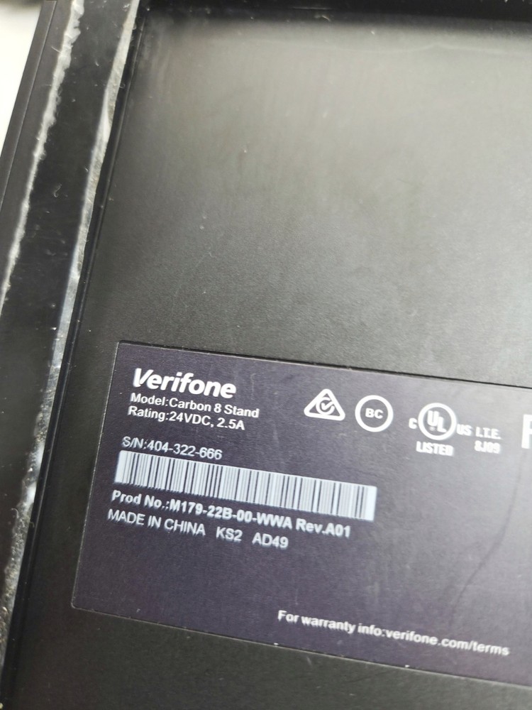 Verifone Carbon 8 POS Reader