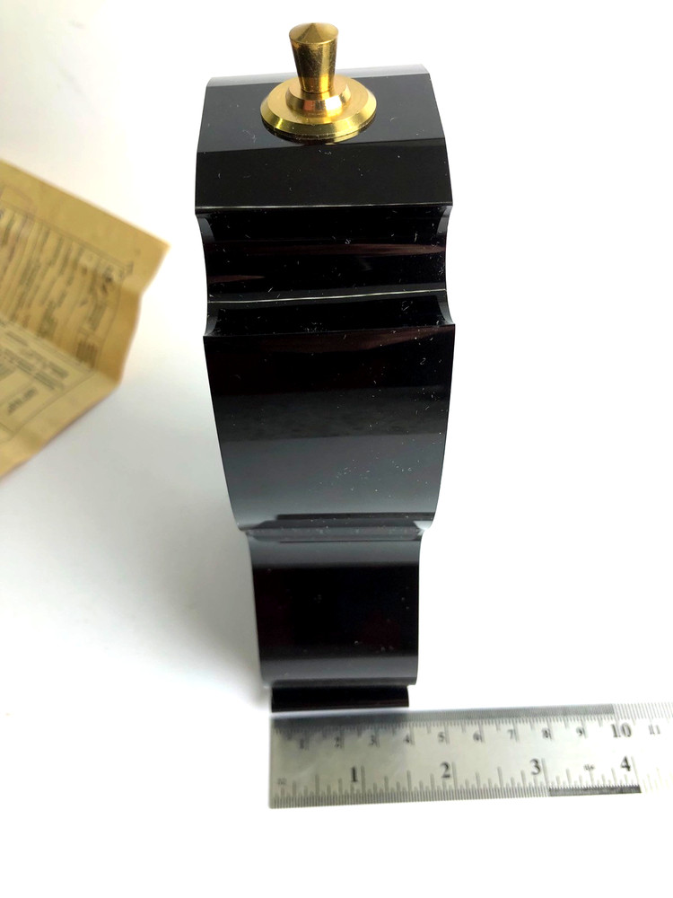 NOS Soviet Mechanical Desk Clock AGAT 1987 Bakelite Case Full Set 7-Day Movement