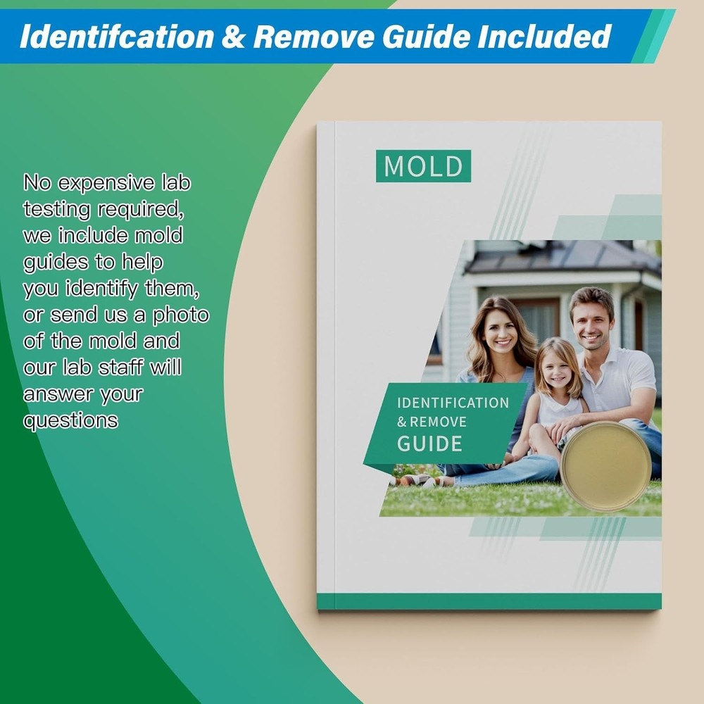 Comprehensive Mold Kit for Home - 6 Tests, Removal Guide & Accessories