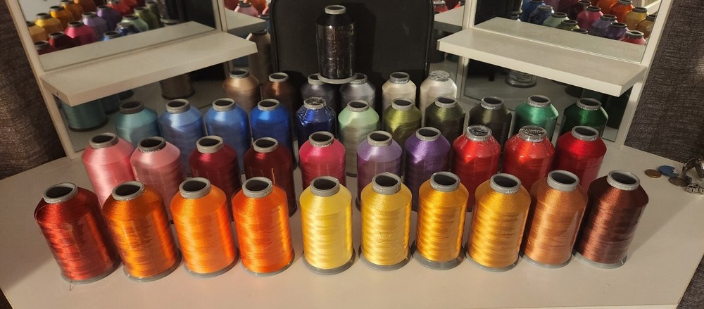 38 Spools Airplane Rayon  Sewing&Embroidery Machine Thread 5000M Each