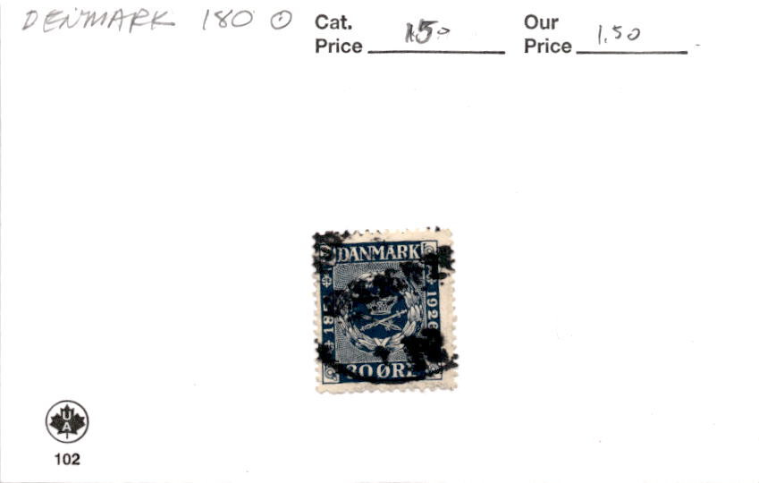 Denmark, Postage Stamp, #180 Used, 1926 (AB)