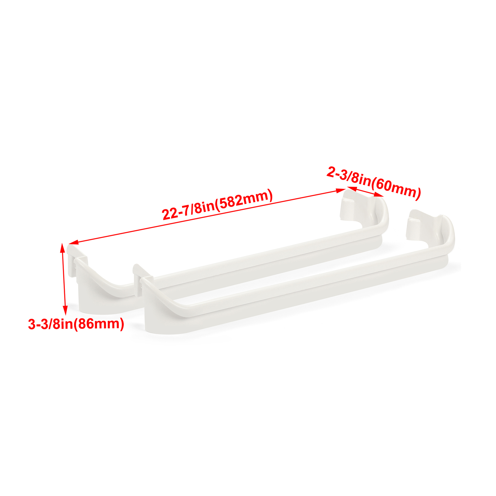Door Rack Shelf Retainer Bar Fits Frigidaire Refrigerator 240534701 & 240534901