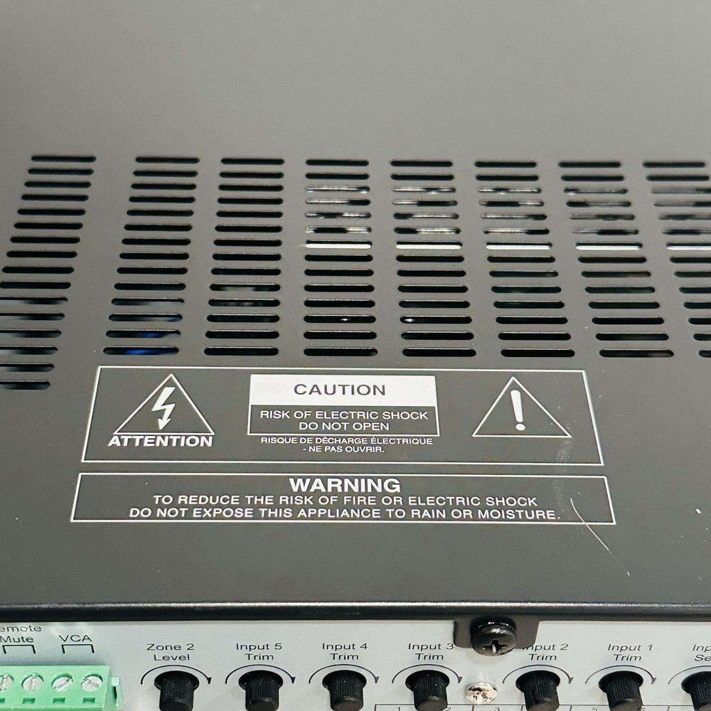 Atlas Sound AA120 120W 6 Input Amplifier-Its missing two knobs