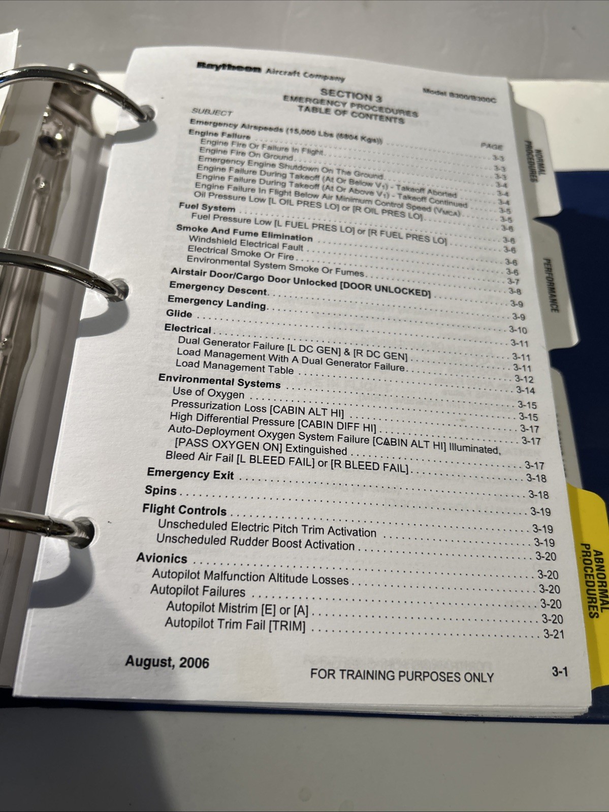 Flight Safety International Pilot Manual Super King Air 350 350C Updates to 2009