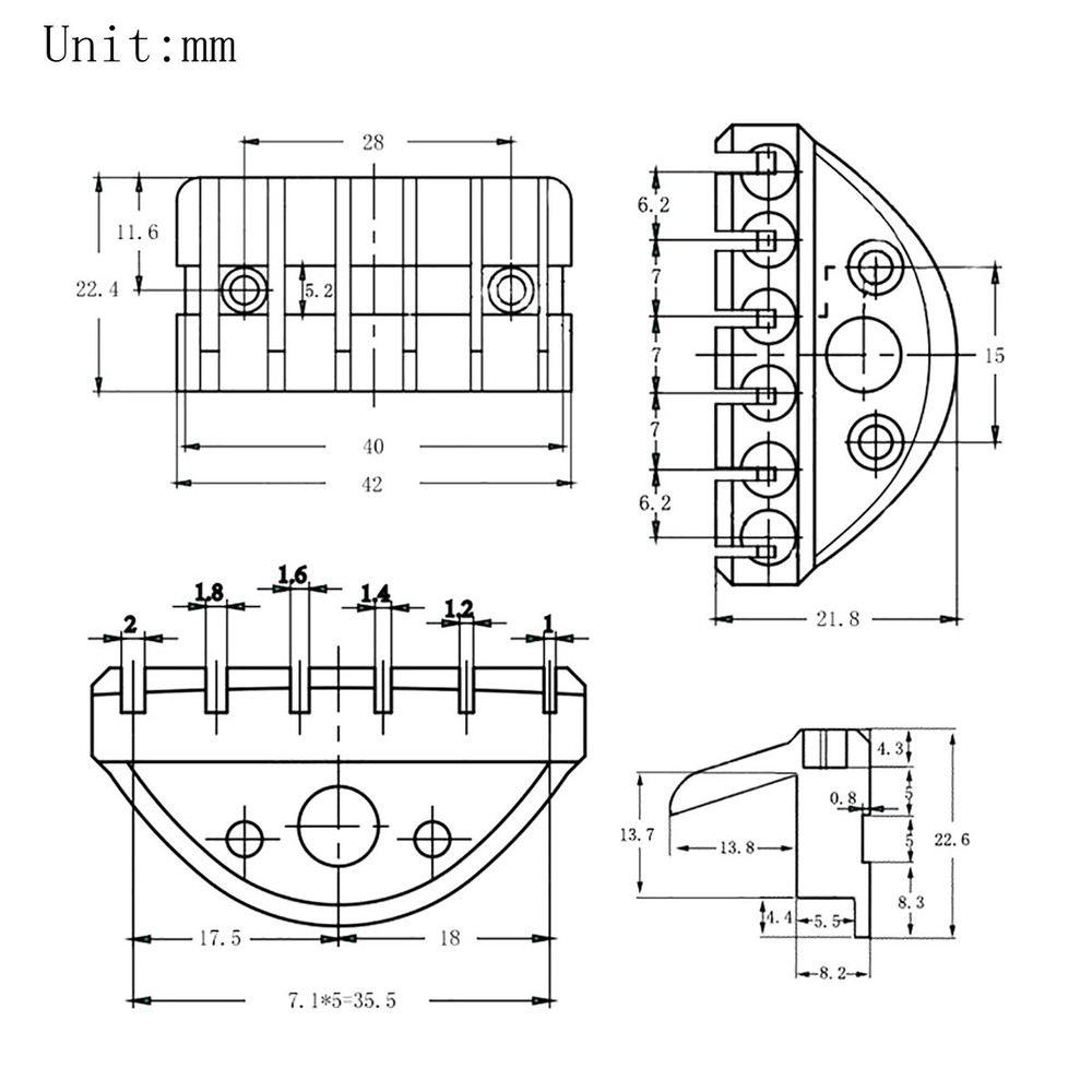 6 String Headless Electric Guitar Roller Tremolo Bridge with String Locks Black